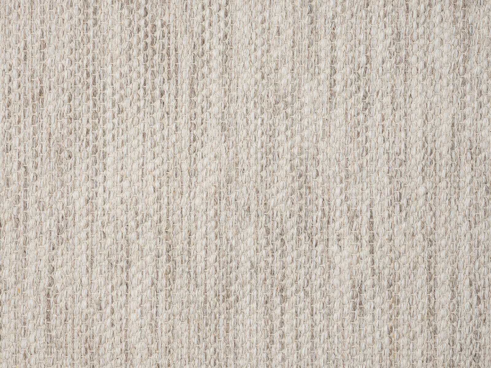 the carpet Boho Natur Wool Tappeto in lana intrecciato a mano in un look boho scandinavo naturale, fatto a mano per uno stile unico, beige crema, 120 x 170 cm