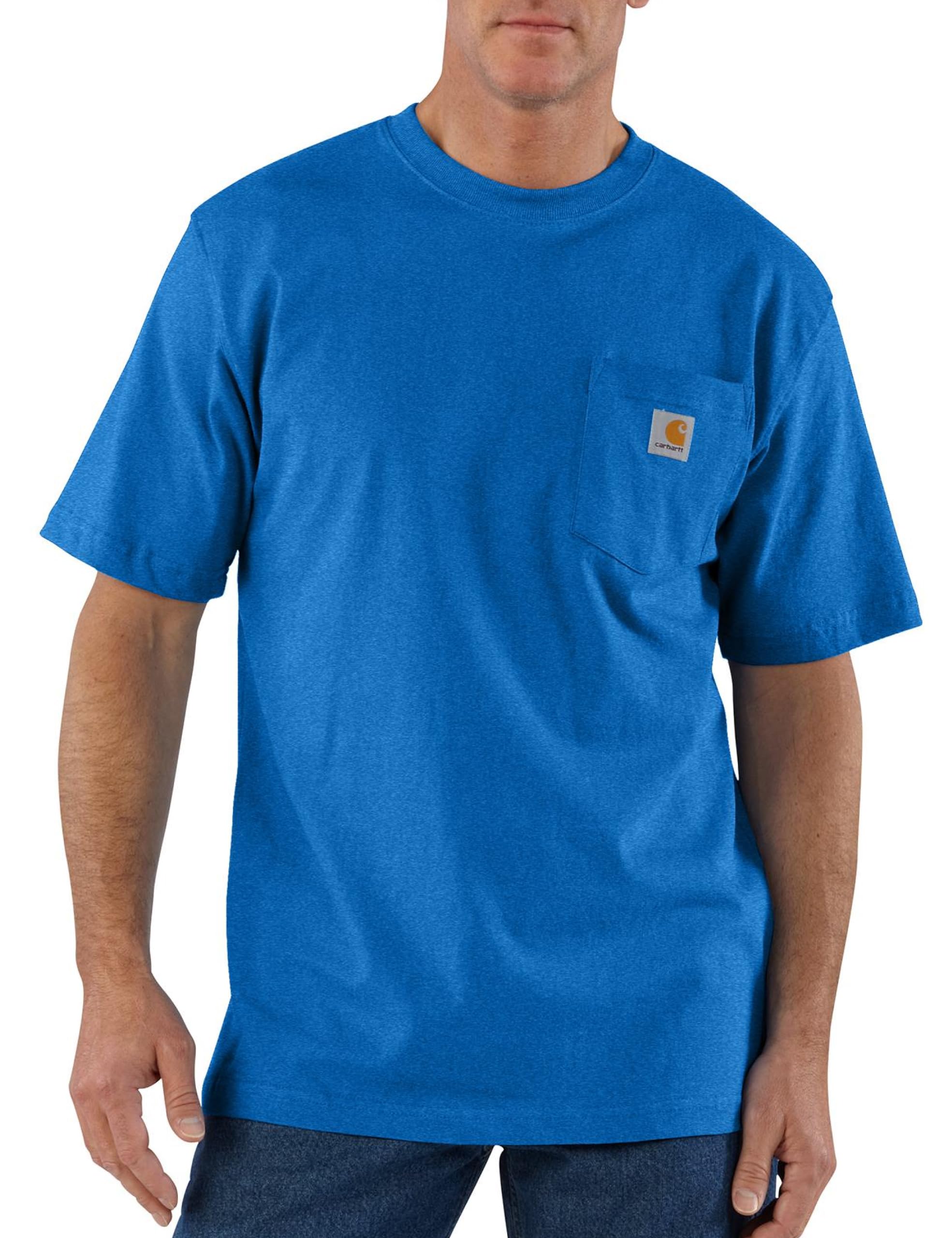 Carhartt Mens Loose Fit Heavyweight Short-Sleeve Pocket T-Shirt (Also Available in Big & Tall) CloseoutWork Utility T-Shirt — view 43