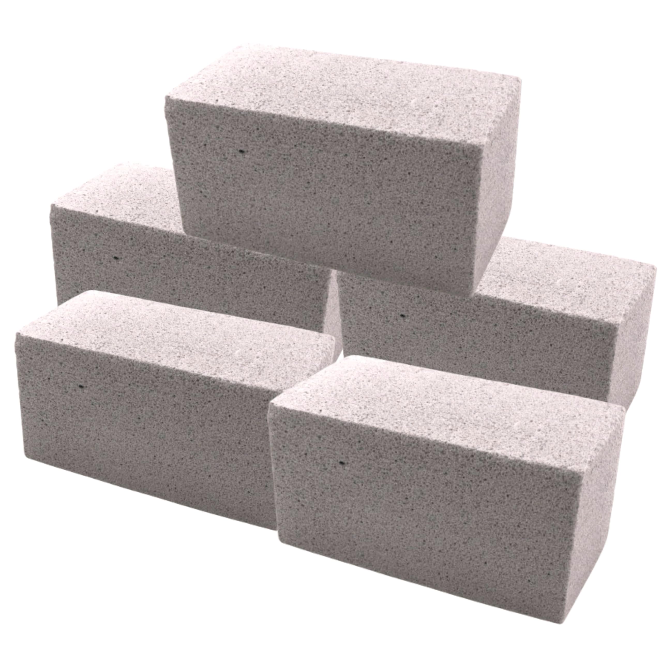 Chef-hub 5 X Heavy Duty Griddle Stone Grill Brick Pumice Stone Electric BBQ Cleaning Brick