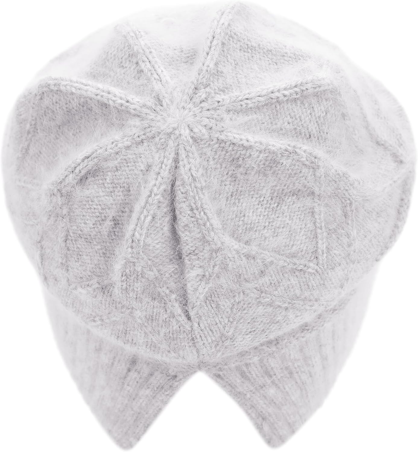 Women Men Cashmere Blend Beanie Hat Soft Lightweight Warm Winter Cable Knit Slouchy Beanie Hat for Women Men - Image 7