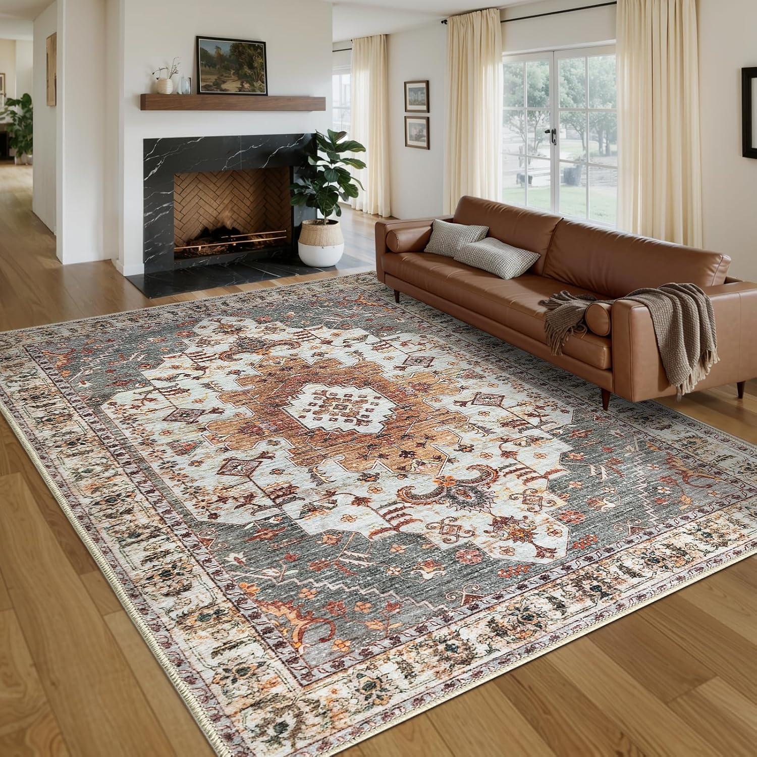 Tapis antidérapant et lavable pour salon fini les glissades et les taches