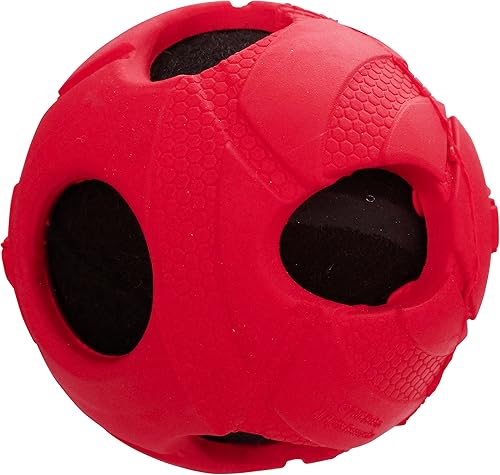 Miniatura 5 de Nerf Dog Bash - Pelota de tenis envuelta en goma, ligera, duradera y resistente al agua, 2 pulgadas, para razas pequeñas/medianas, una unidad, color