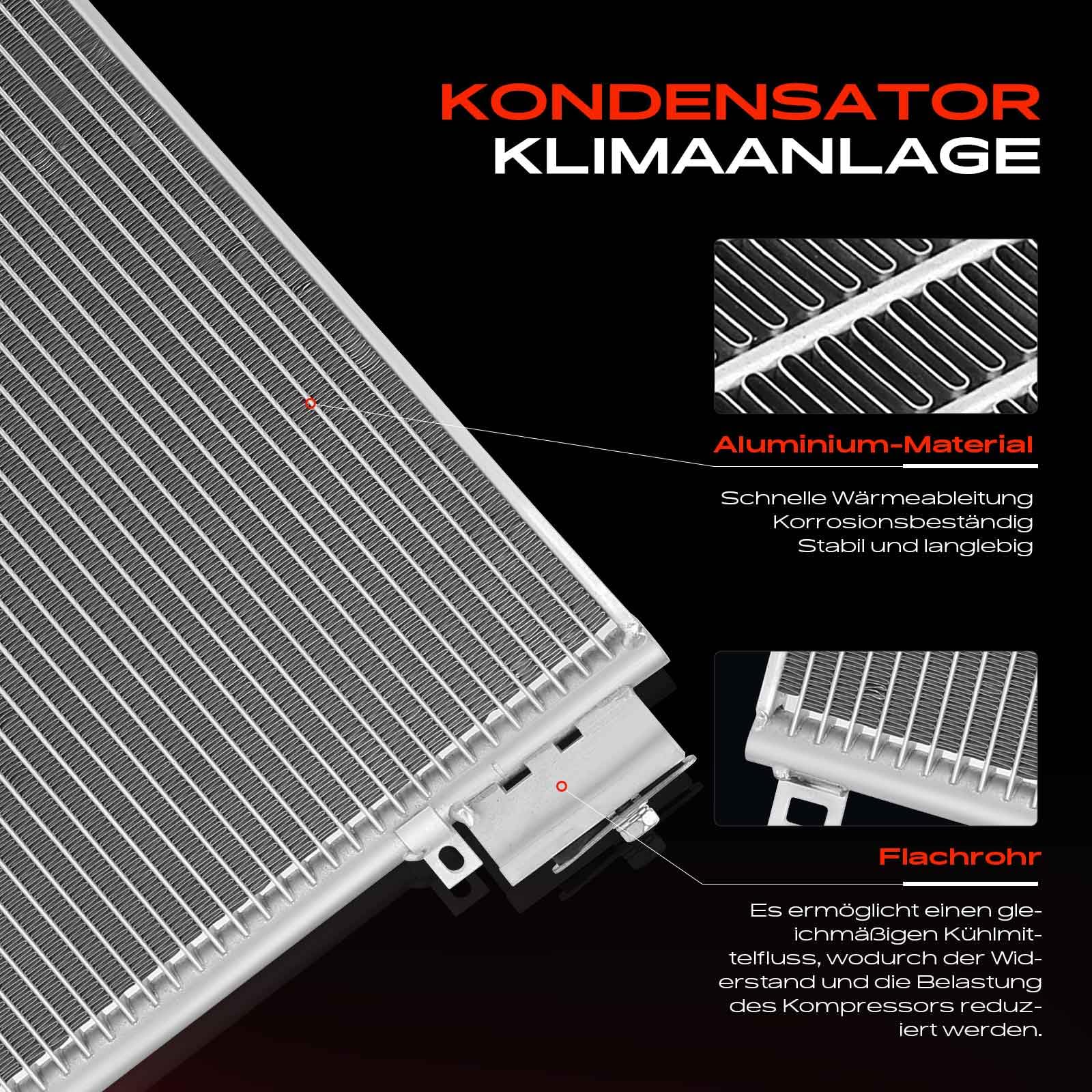 Frankberg Kondensatorowy klimatyzator kompatybilny z Mito 955 1,3 l 1,4 l 2008-2018 Doblo duża limuzyna 263 1,4 l 2011-2022 Combo Tour X12 1,4 l 2012-2022 zamiennik # 50512105