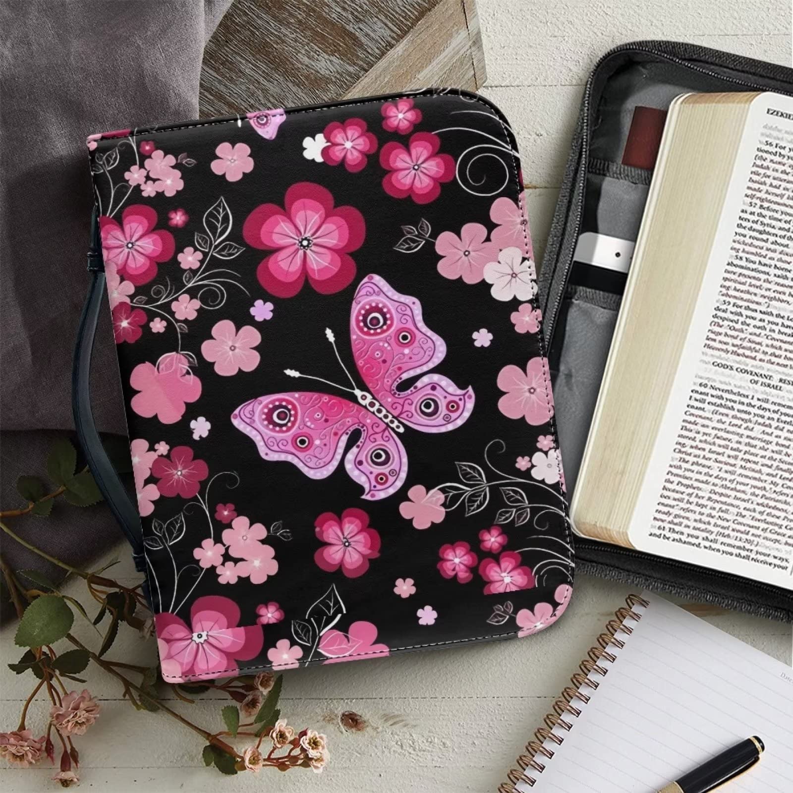 Bijbelhoes Tafellinnen Bloemen en Dieren Bijbelhoes Tafellinnen Bloemen en Dieren