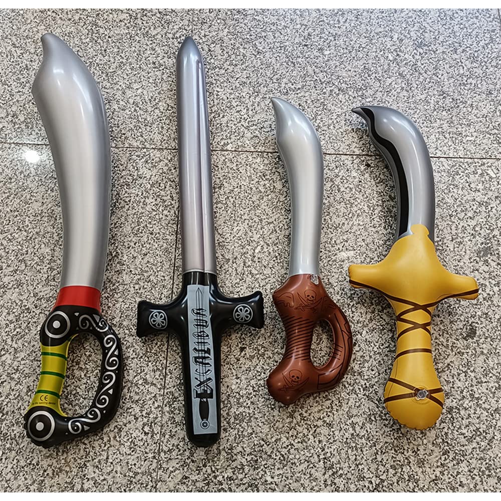 Jouet Pirate Lot De 12 épées De Pirates Gonflables Pour Fête  D'anniversaire, Halloween, Cosplay, Fournitures De Fête (style 1 épée Pirate, image size:1000x1000