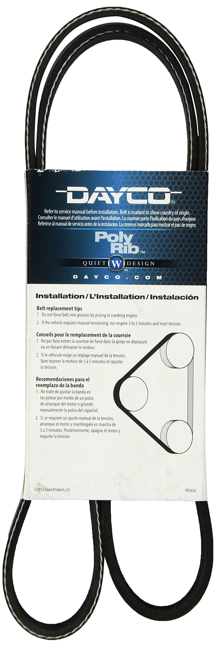 Amazon.com: Dayco 5060490 Serpentine Belt : Automotive 