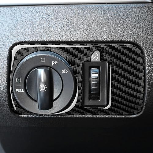 Miniatura 43 de Car Air Conditioning Control Panel Sticker Cover for Ford Mustang GT Shelby 2005 2006 2007 2008 2009 Accessories Carbon Fiber Decal Air Conditioning
