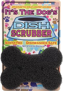 Jetz-Scrubz Dog Dish Scrubber, Black J54