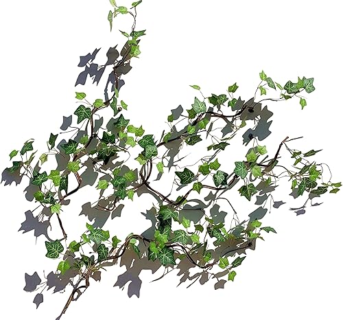 Miniatura 8 de Vid de árbol de ratán artificial con hojas de enredadera, ramas de hiedra trepadora, vid resistente a los rayos UV, guirnalda de vegetación para el