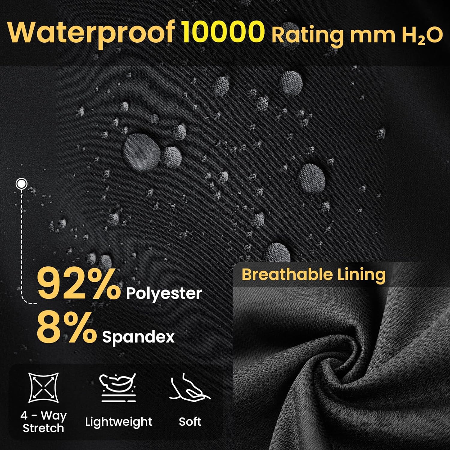 Men's Lightweight Golf Vest Windproof Softshell Vests Outerwear Multi-Pockets Zip Up Sleeveless Jacket - Image 3