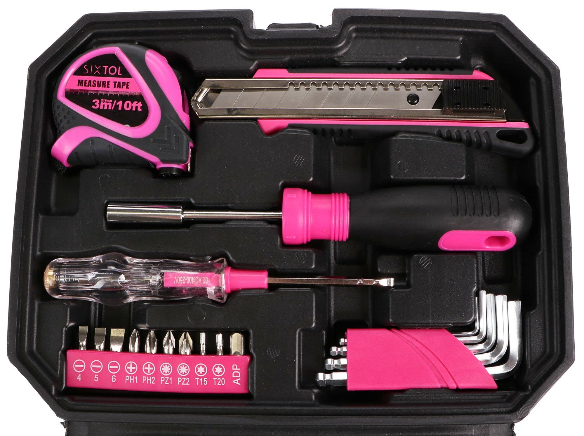HOME PINK 66 | Set di attrezzi in valigetta | Per uso domestico