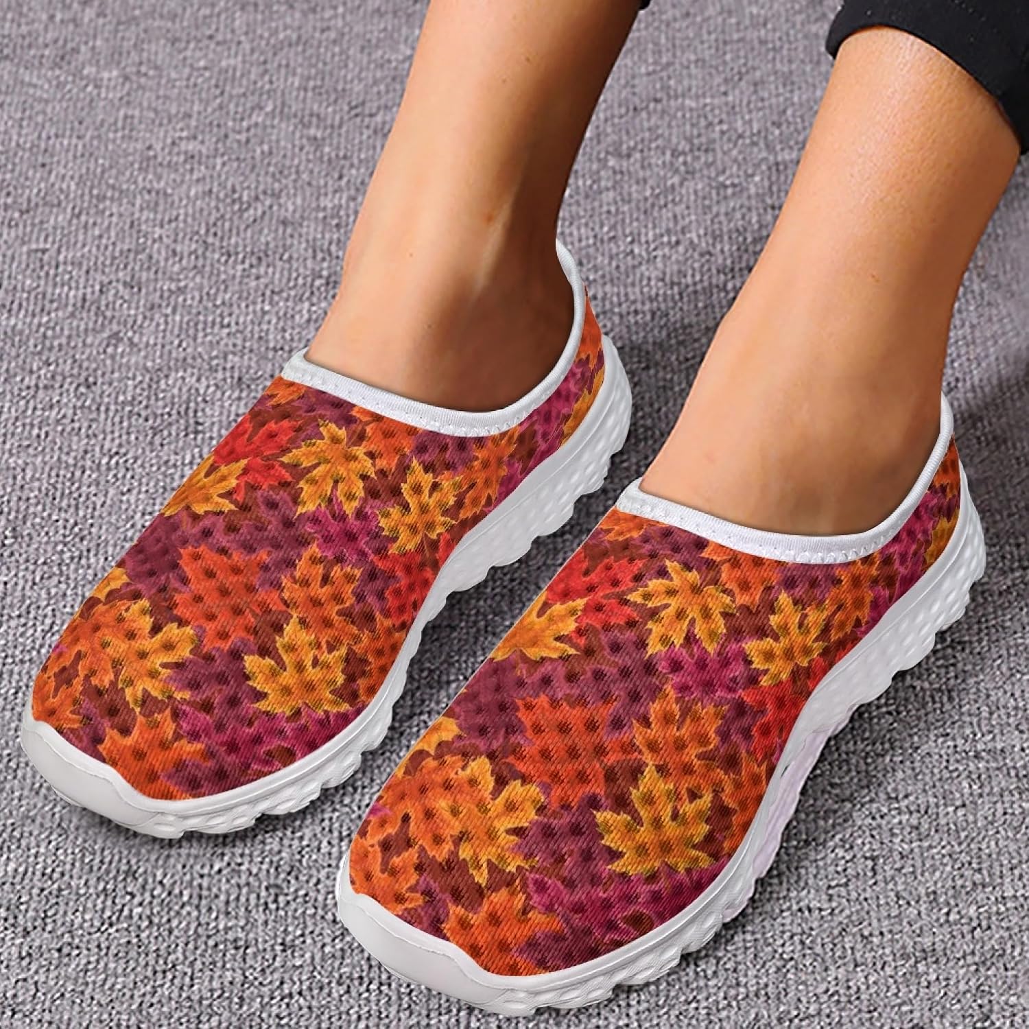 Jeiento Christmas Athletic Running Shoes for Women - Fashion Tennis Walking Sneakers