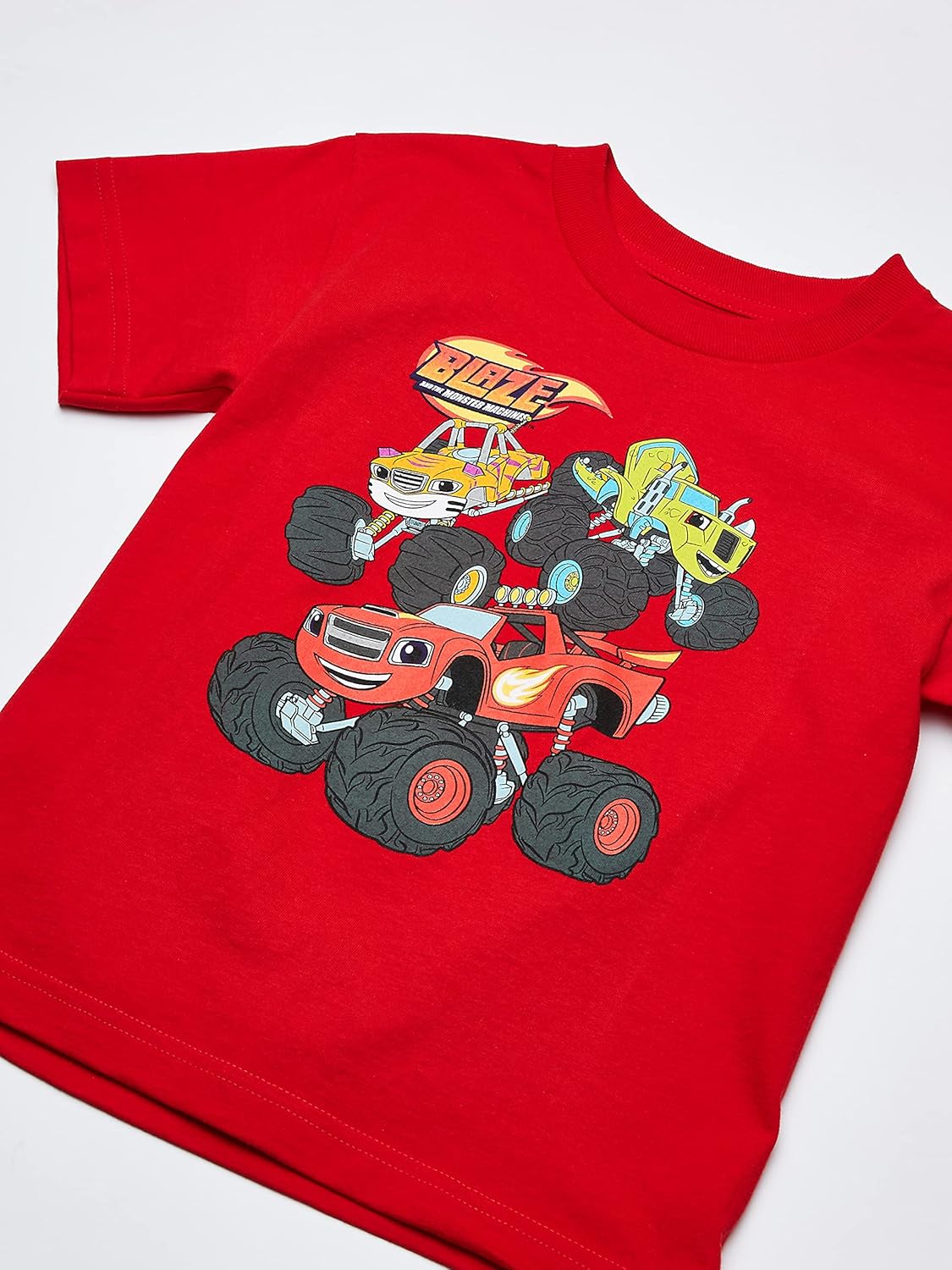 Nickelodeon Boys' Blaze & The Monster Machines, Stripes, Pickle S/S Tshirt - Image 2