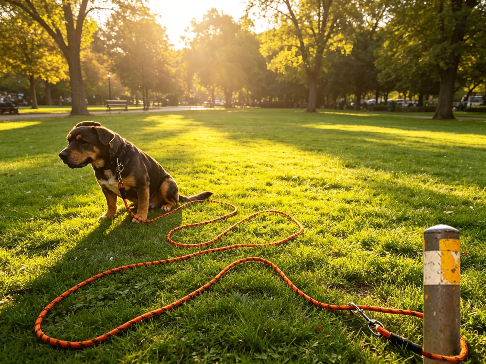 Laisse réfléchissante pour chien de 4,6 m, 9,1 m, 15,2 m de long, corde d'attache réfléchissante pour jardin, dressage d'obéissance, camping, jeu, tapis de jardin pour chiens de grande et