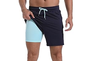 Men's Swim Trunks with Compression Liner