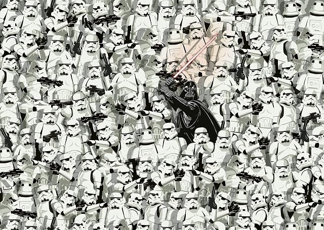 Ravensburger Star Wars Jigsaw Puzzles for Adults and Kids Age 12 Years Up - Darth Vader and Storm Troopers 1000 Piece Challenge Edition