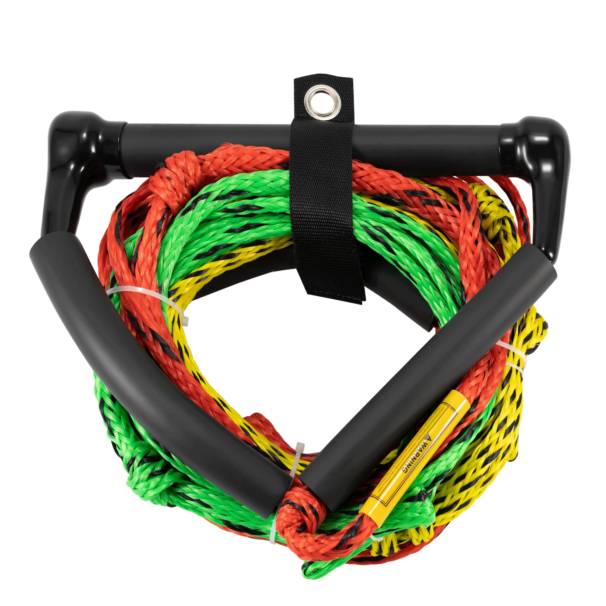 2,5 m Wasser-Seil, Wakeboard-Seil, 4 Abschnitte mit 31,5 cm ergonomischem EVA-Griff, schwimmender Griff, 1–2 Reiter-Schlauch-Abschleppseil für Schläuche – Bootsabschleppseil für Kniebrett