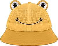 Vista 32 de Haoohu Gorra de algodón para adultos, diseño de rana, sombrero de sol para fiesta de disfraces