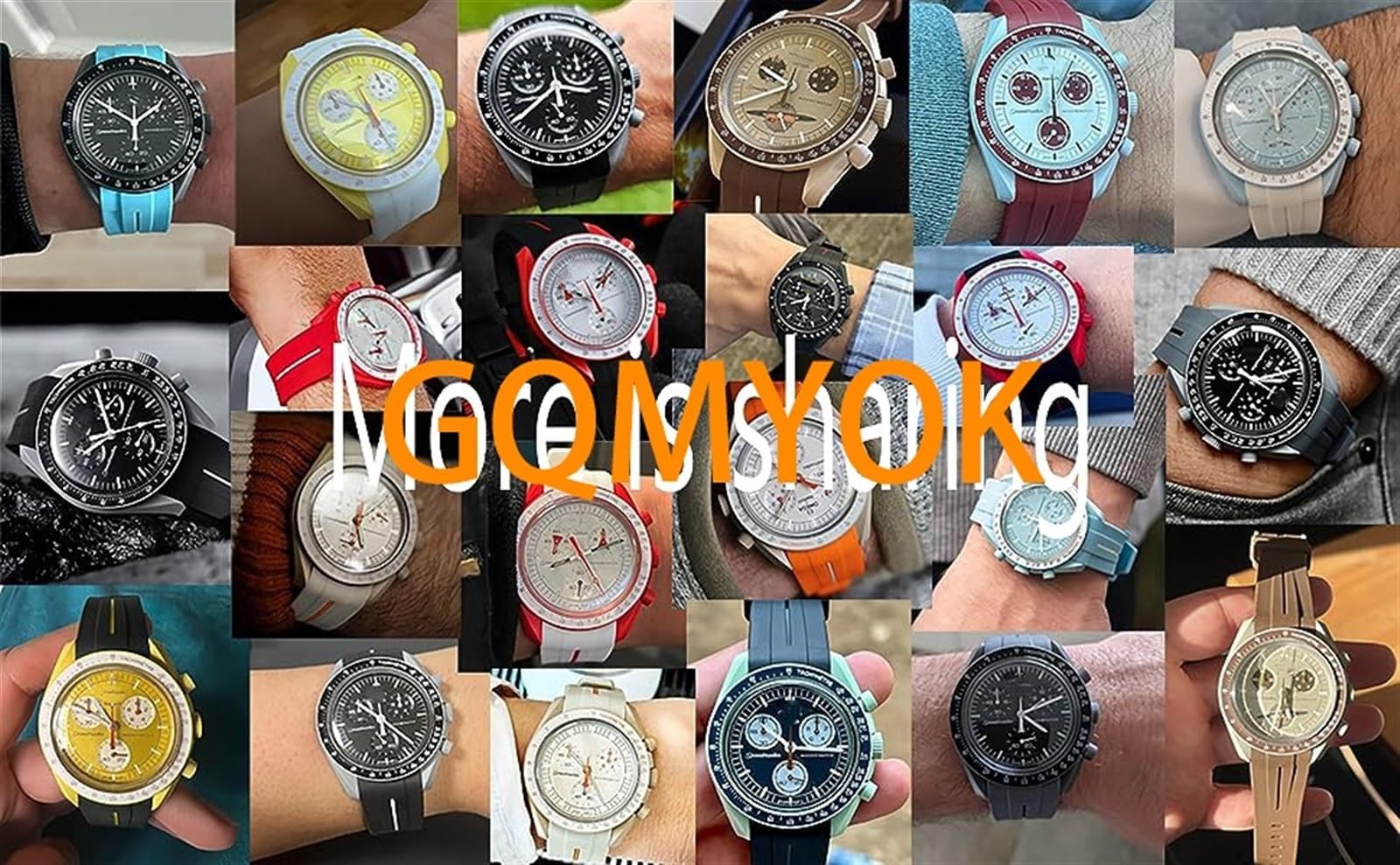 20mm Per Swatch Joint Planet Series Moon Mercury Cinturino in caucciù curvo per Moonswatch Orologio curvo senza gap cinturino in caucciù Uomo Donna Cinturini