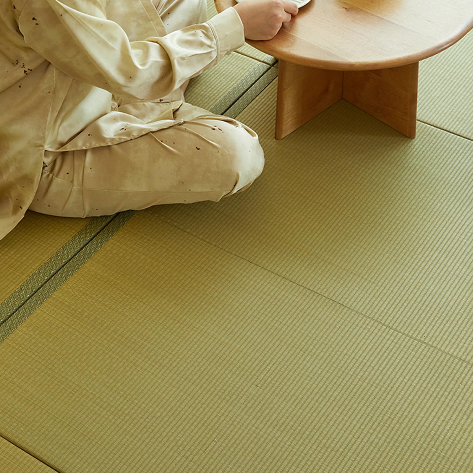 Tatami Tapis de sol japonais pliable avec dos antidérapant, respirant, facile à nettoyer, idéal pour salon, chambre à coucher, méditation, yoga, salon de thé
