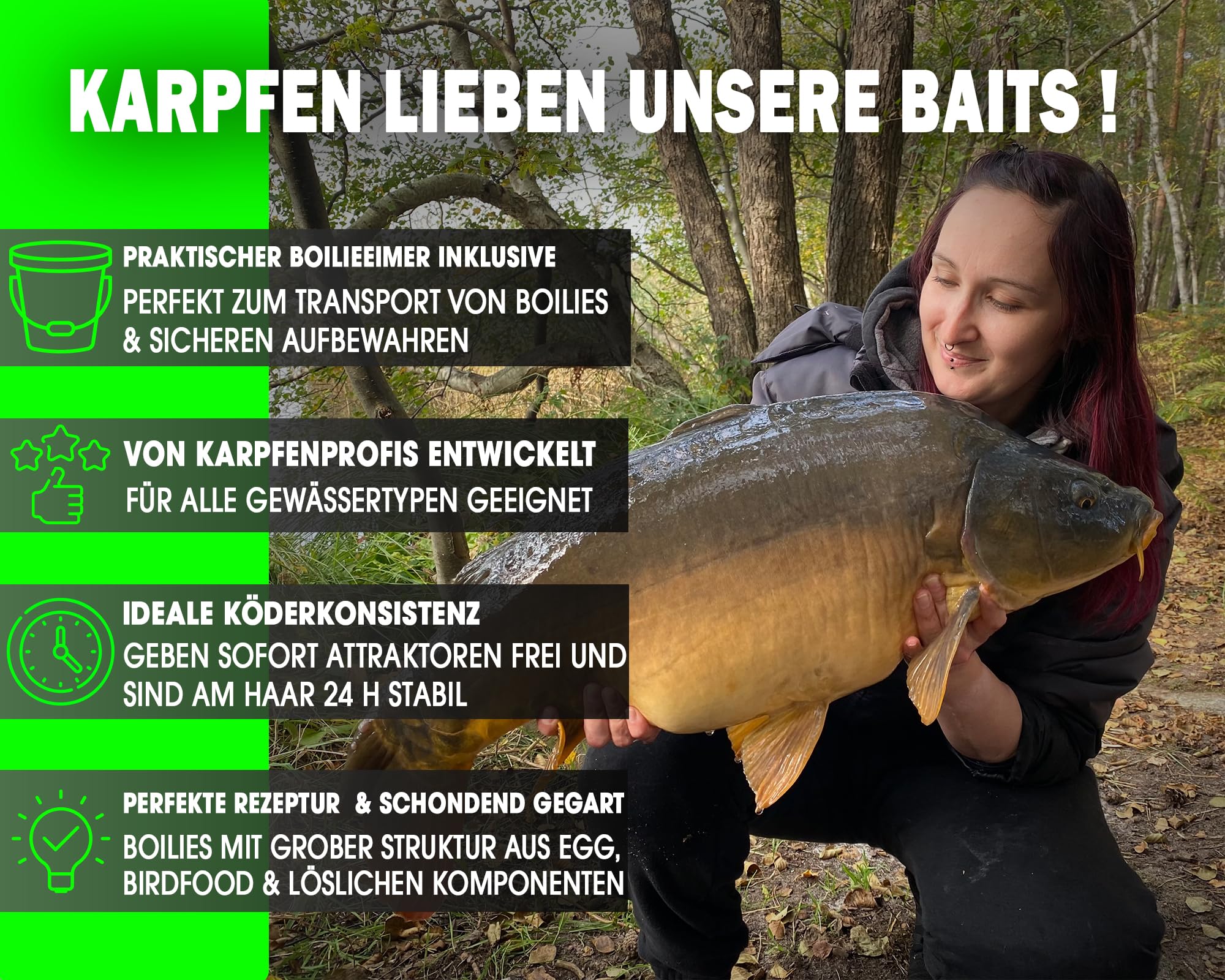 Angel-Berger Magic Baits Boilies im Eimer 4 kg alle Sorten Futterboilies Karpfenboilies Boilieset Karpfenköder