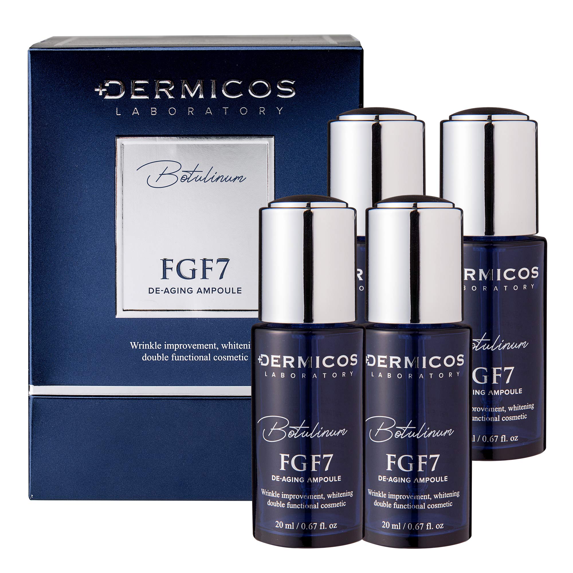 Amazon.co.jp: DERMICOS FGF7 Deep Aging Ampoule, 0.7 fl oz (20 ml