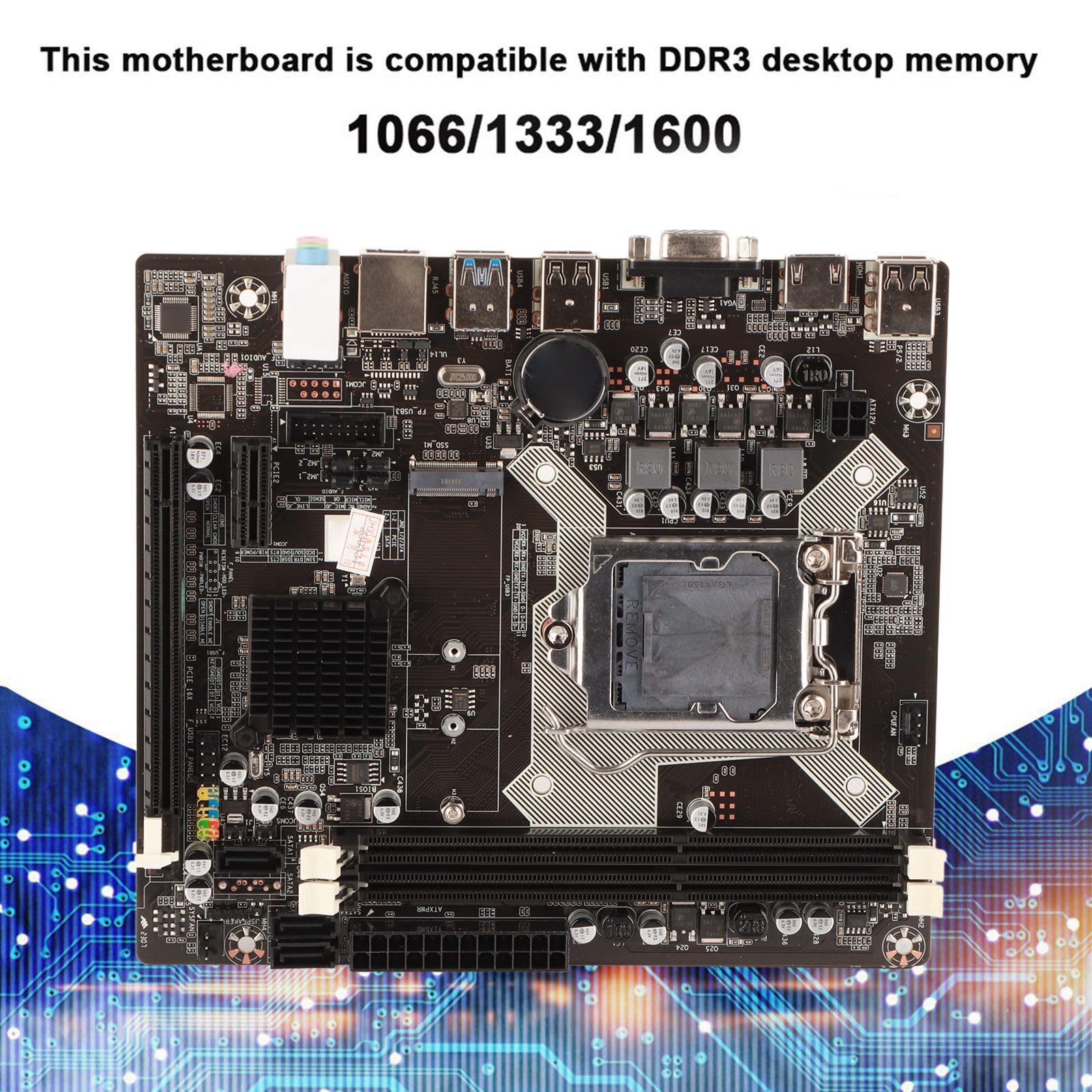 Scheda Madre H81 LAG1150 DDR3 con Supporto HDMI e SATA 2.0 per PC Ad Alte Prestazioni