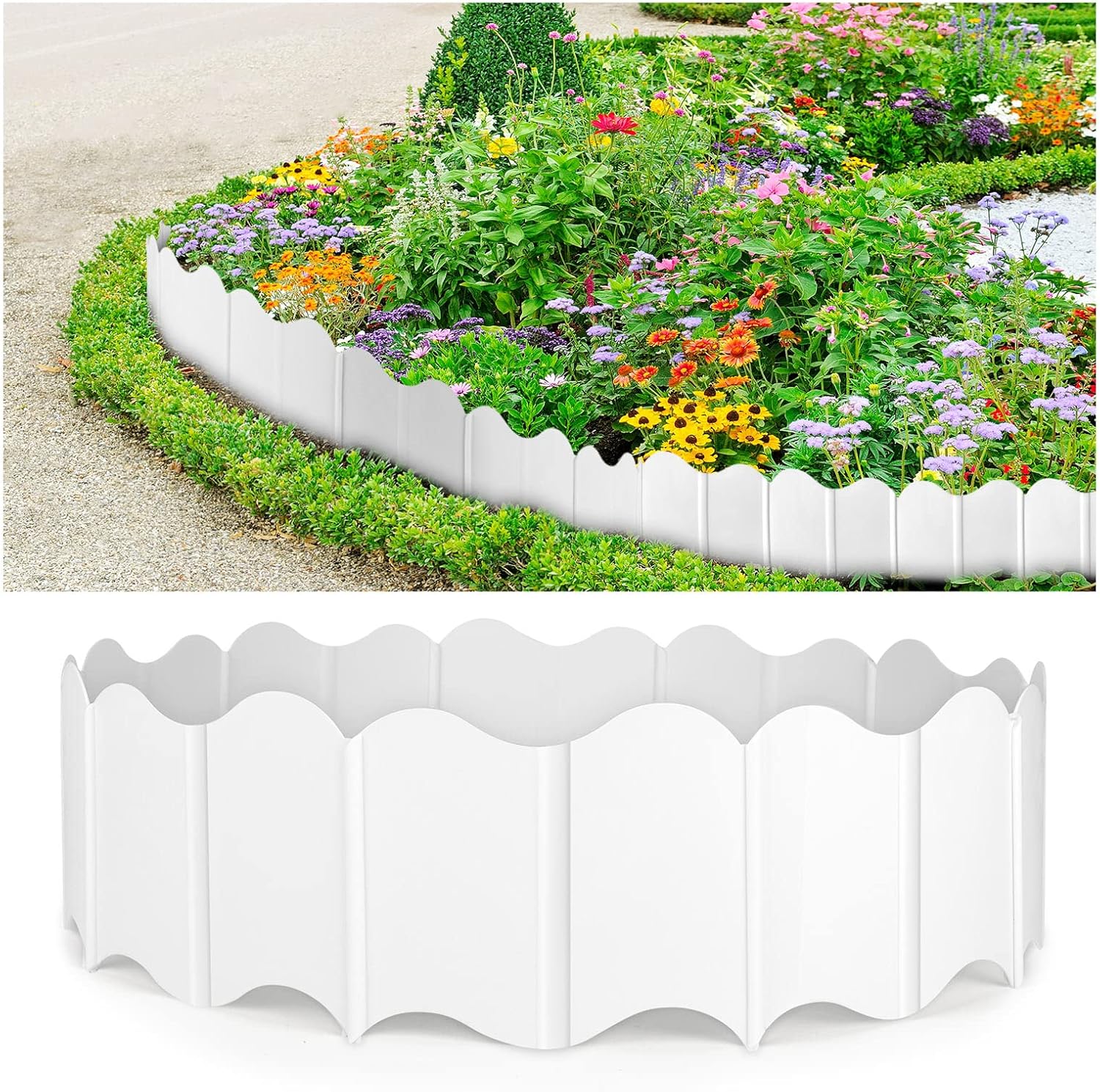 Garden Edging Border, 20Pcs Lawn Garden Fence Edgings