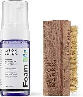 [ジェイソンマーク] QUICK CLEAN KIT スニーカークリーナー セット 118ml 水不要 すぐに使える 泡タイプ 豚毛ブラシ レザー スウェード ヌバック キャンバス メッシュ ビニール 様々な素材に使用可能