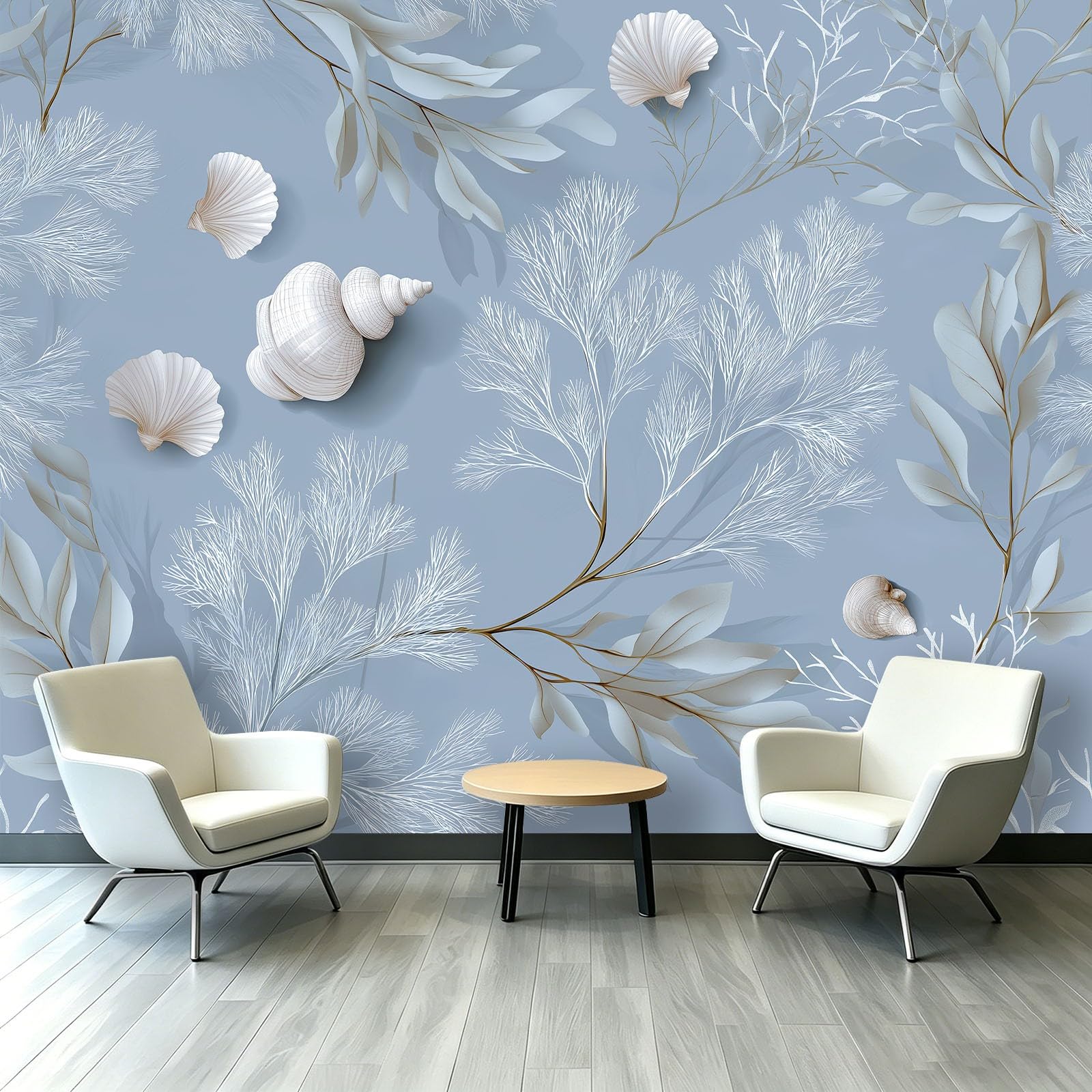 Papel pintado panorámico 350 x 256 cm para sala de estar, dormitorio, baño y cocina, decoración de pared, cartel botánico, acuarela