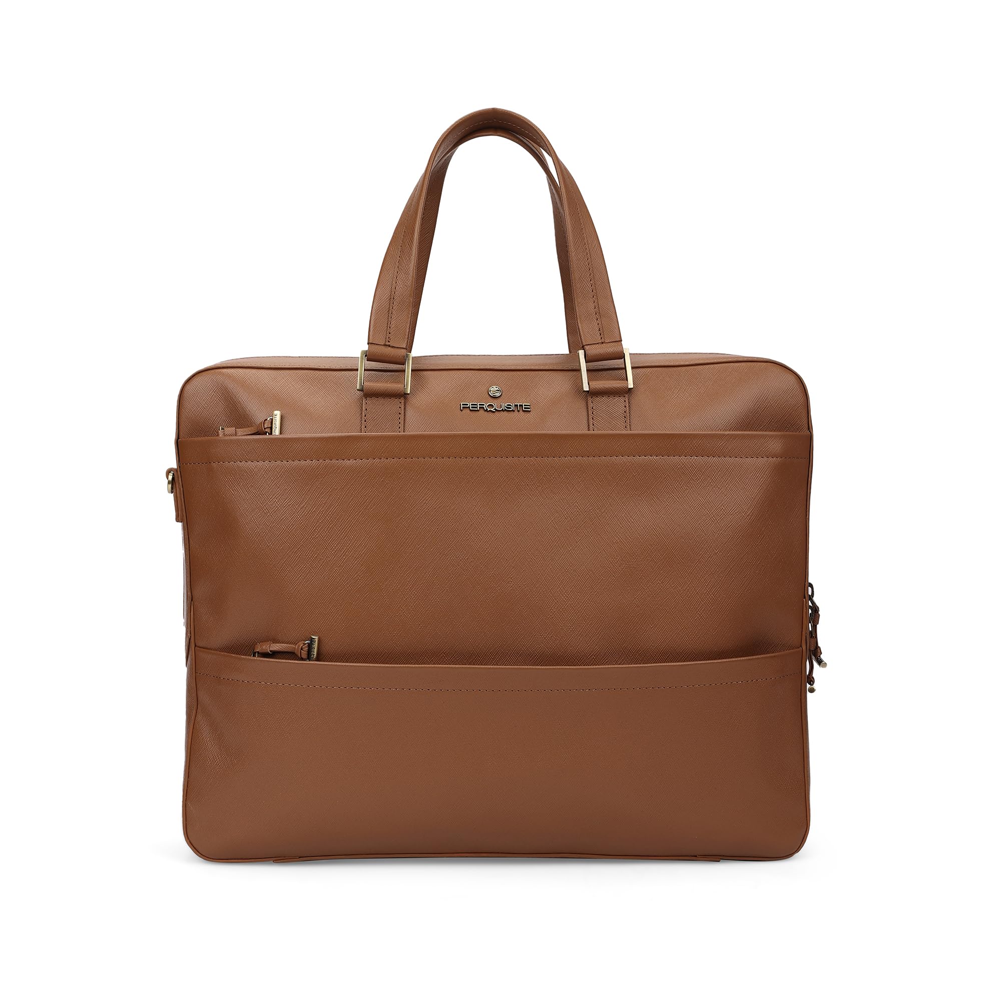 SLG Perry Range Dark Tan Soft One Size Briefcase-image-47