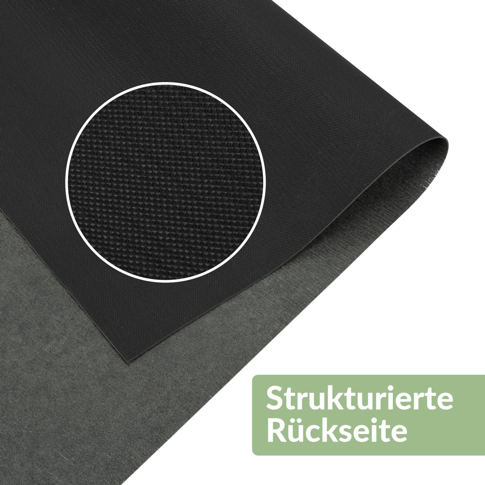 PVC Bodenbelag Meterware Vinylboden Vinyl Bodenbelag Fußbodenbelag 140cm Breite Uni Betonoptik Anthrazit 260 x 140 cm