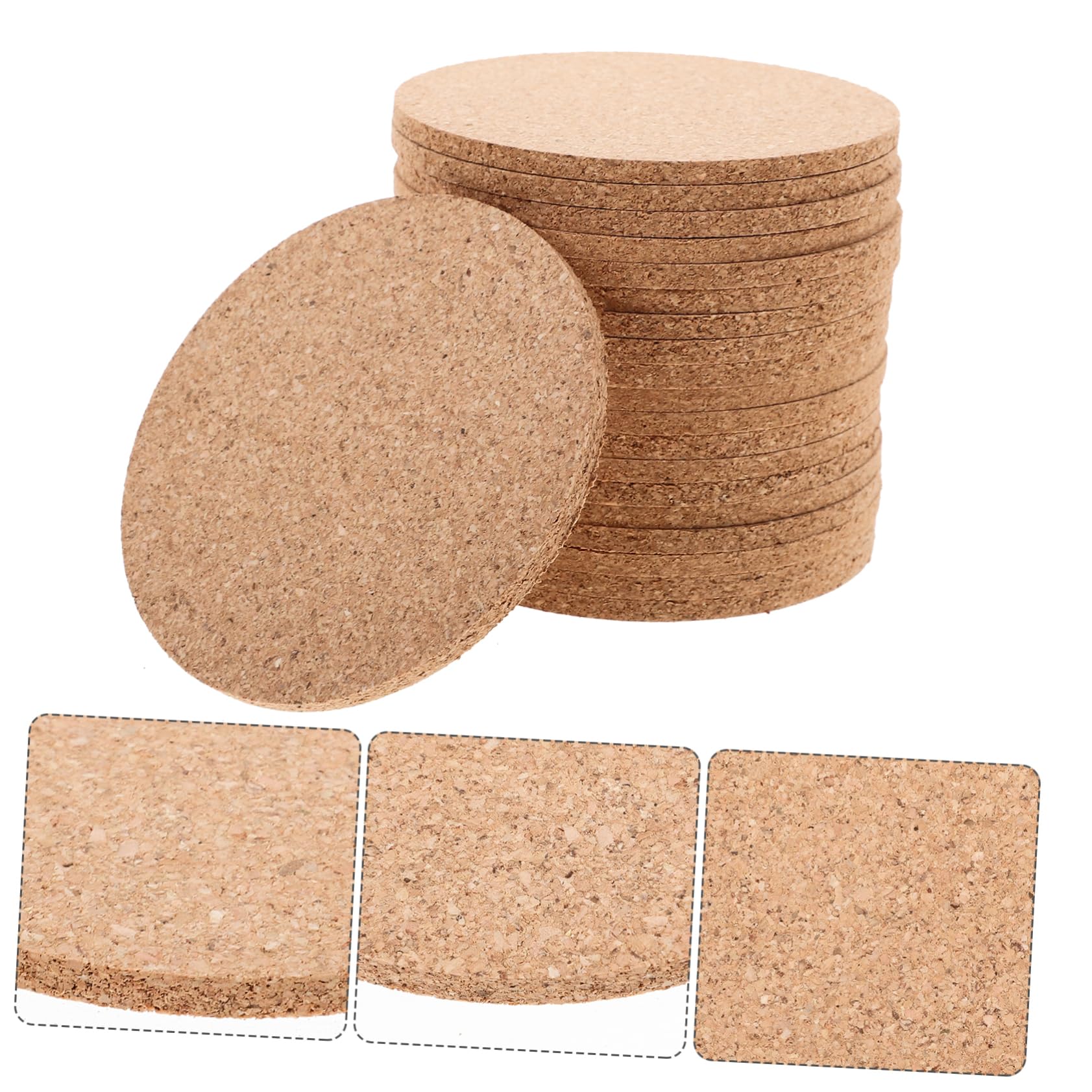 OUNONA Posavasos De Redondos Aislantes para Bebidas Cojines Anticalor para Cocina Hogar Bares Y Restaurantes 20 Piezas*4