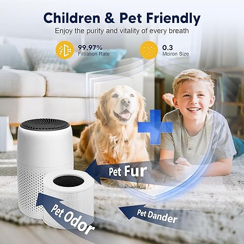 Miniatura 6 de Core Mini filtro de repuesto para purificador de aire LEVOIT Core Mini y Core Mini-P, 3 en 1 grado H13 True HEPA y carbón activado de alta