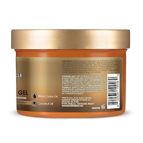 Miniatura 2 de African Pride  Gel milagroso de fijación extra de aceite negro de castor para trenzas