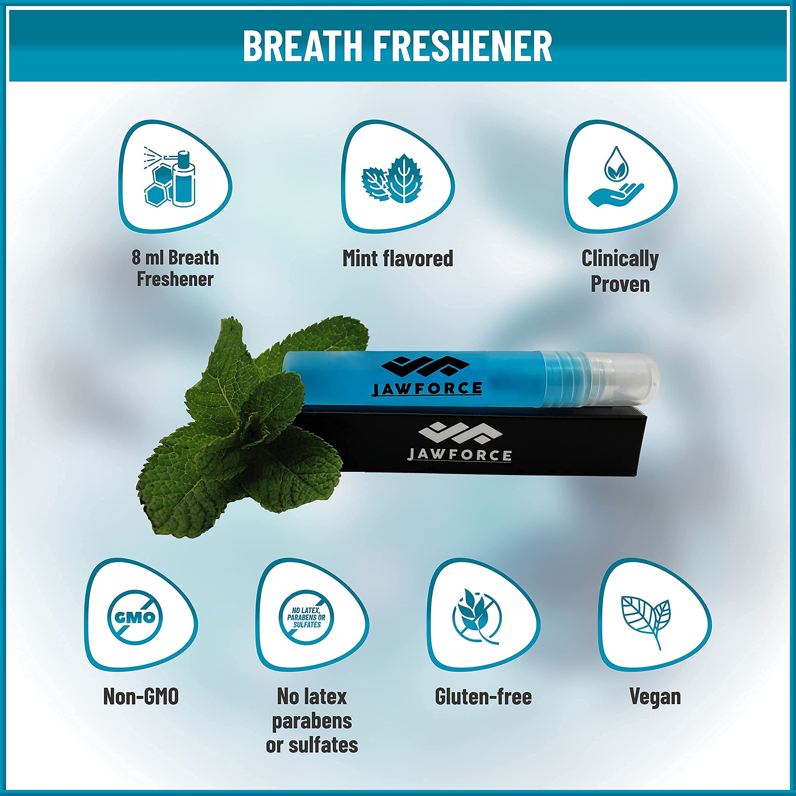 JawForce Jaw Exerciser for Men & Women, Small Size Jawline Exerciser