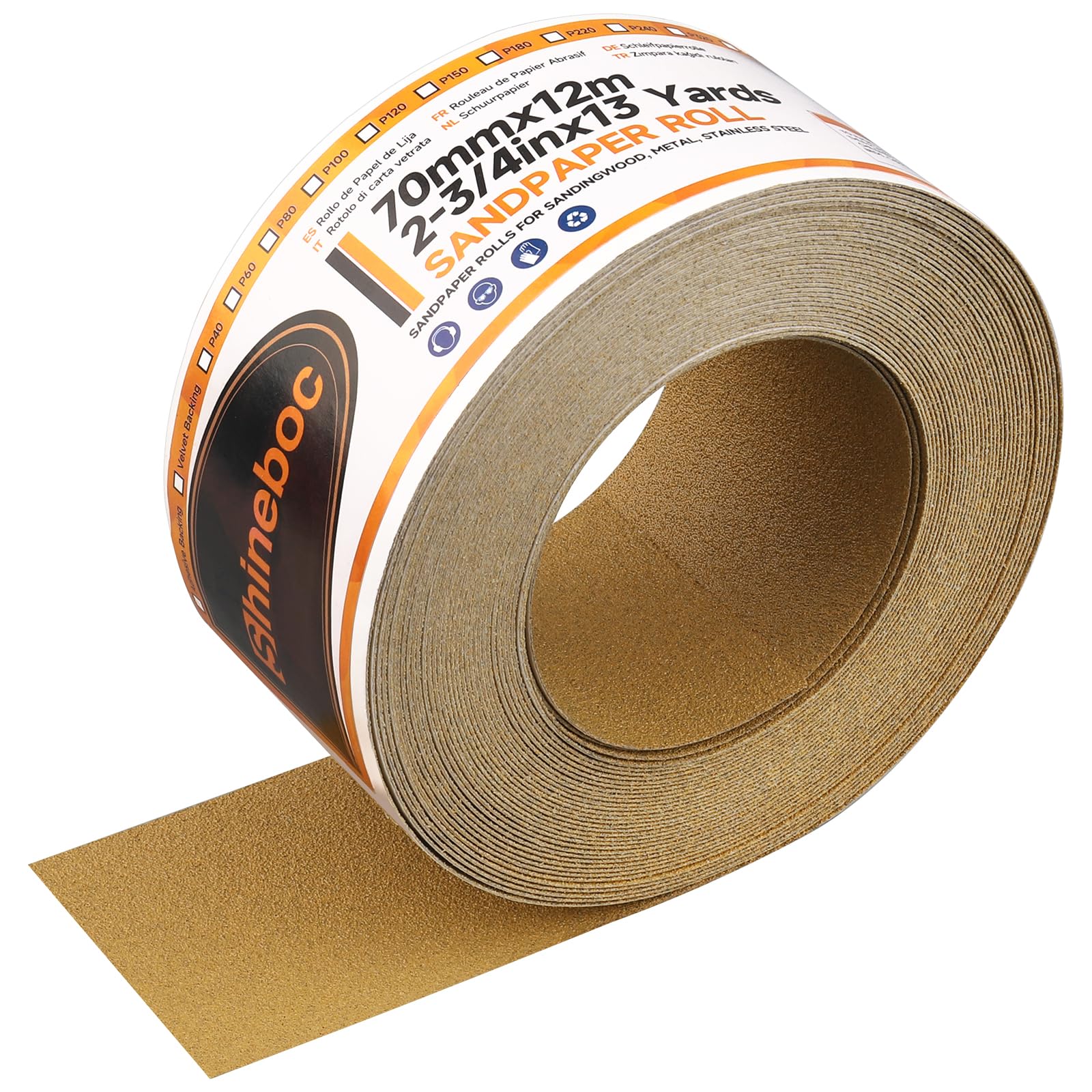 Shineboc Sandpaper Roll - 220 Grit, 13 Yards -15