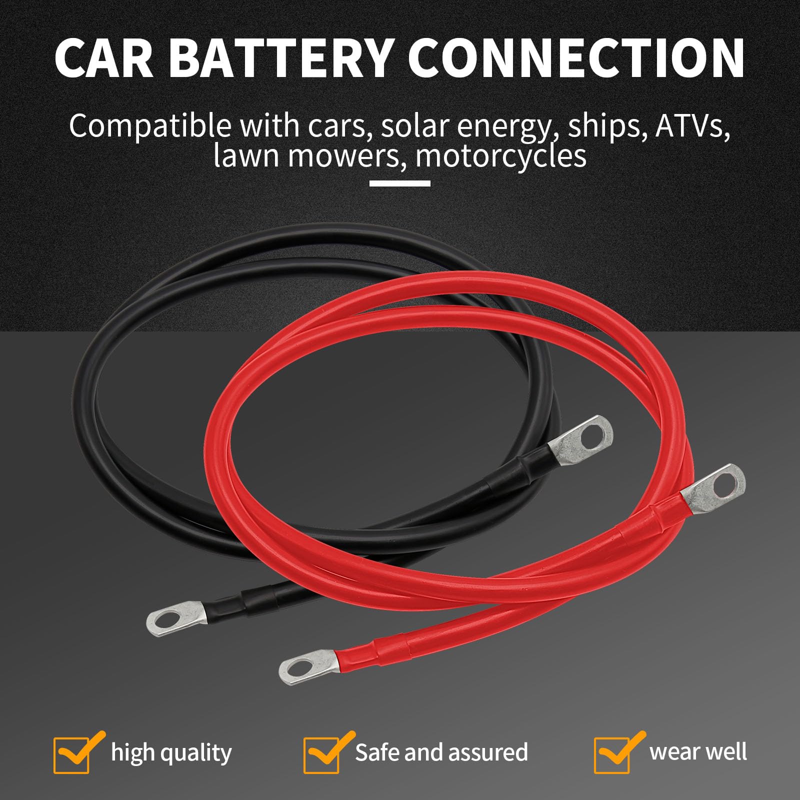 Cavo Auto 4 AWG In Silicone Flessibile, Set 4.9m Rosso + 4.9m Nero, CCA Per Batteria E Impianti Audio, Resistente Da -40°C A 105°C