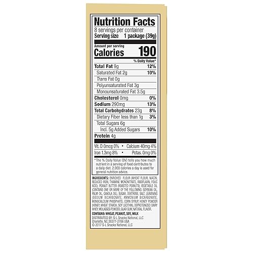 Miniatura 7 de Lance Galletas de sándwich, Captain's Wafers mantequilla de maní y miel, cajas de 8 unidades (paquete de 14)