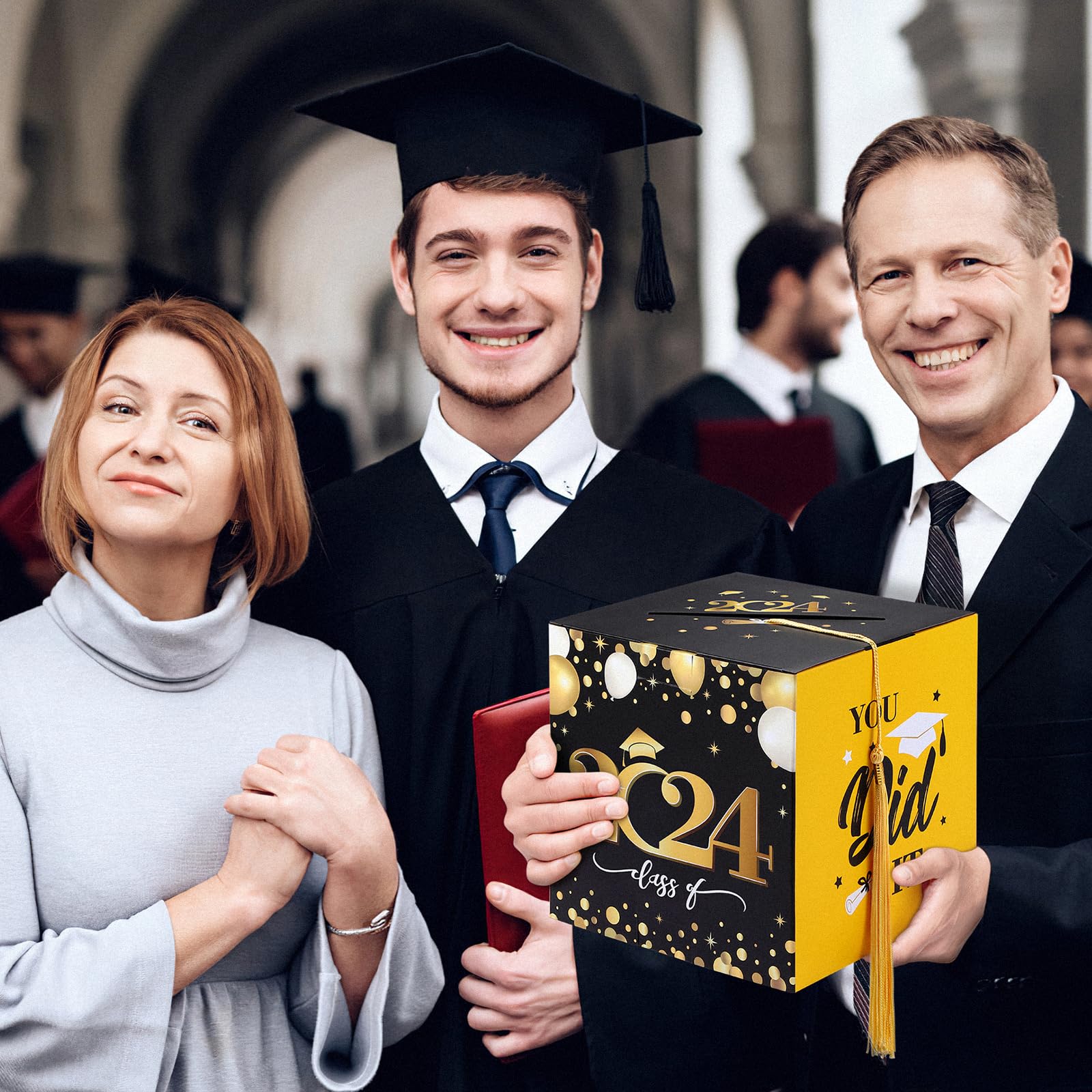 BESTOYARD 2023 Graduation Card Holder Box Congrats Grad Card Box Invitation Card Box Graduation Party Favors 2023 (W30509377INE)