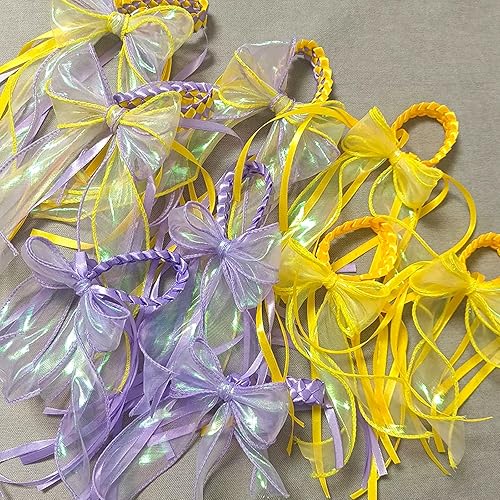 Vista 14 de CMFYHM 2 rollos de cinta de organza verde láser de 1-1/2 pulgadas de ancho, 10 yardas para envoltura de regalo, lazo, manualidades, ramo, corona