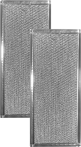 Paquete de 2 filtros de grasa de aluminio para horno microondas Whirlpool 4393862 Air Filter Factory