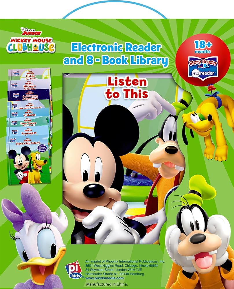 ミーリーダー Disney Mickey Mouse - Me Reader Electronic Reader and 8