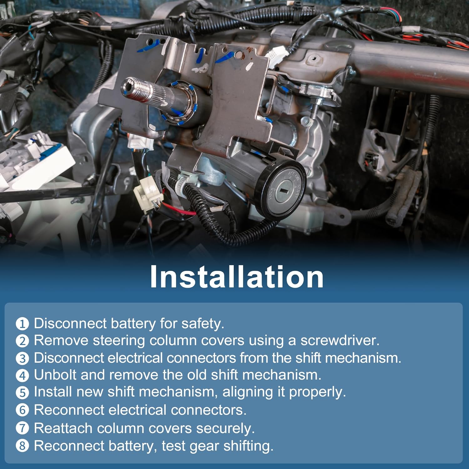 No.26047466/26047559 Steering Column Shift Mechanism for Chevrolet C1500 C2500 C3500 1995-1999 for GMC K1500 K2500 K3500 95-99 Automatic Transmission Control