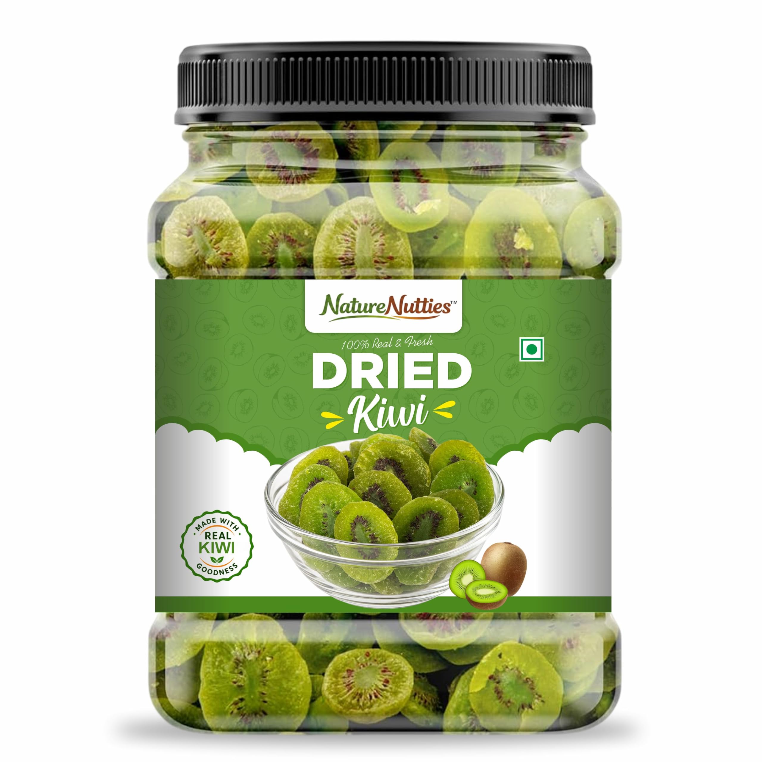 Nature Nutties™ Dried Kiwi | 100% Real & Fresh Kiwi Slices | Sweet & Tangy Exotic Dried Fruit Snack | Made with Real Kiwi Goodness (250 Gram)-image-4