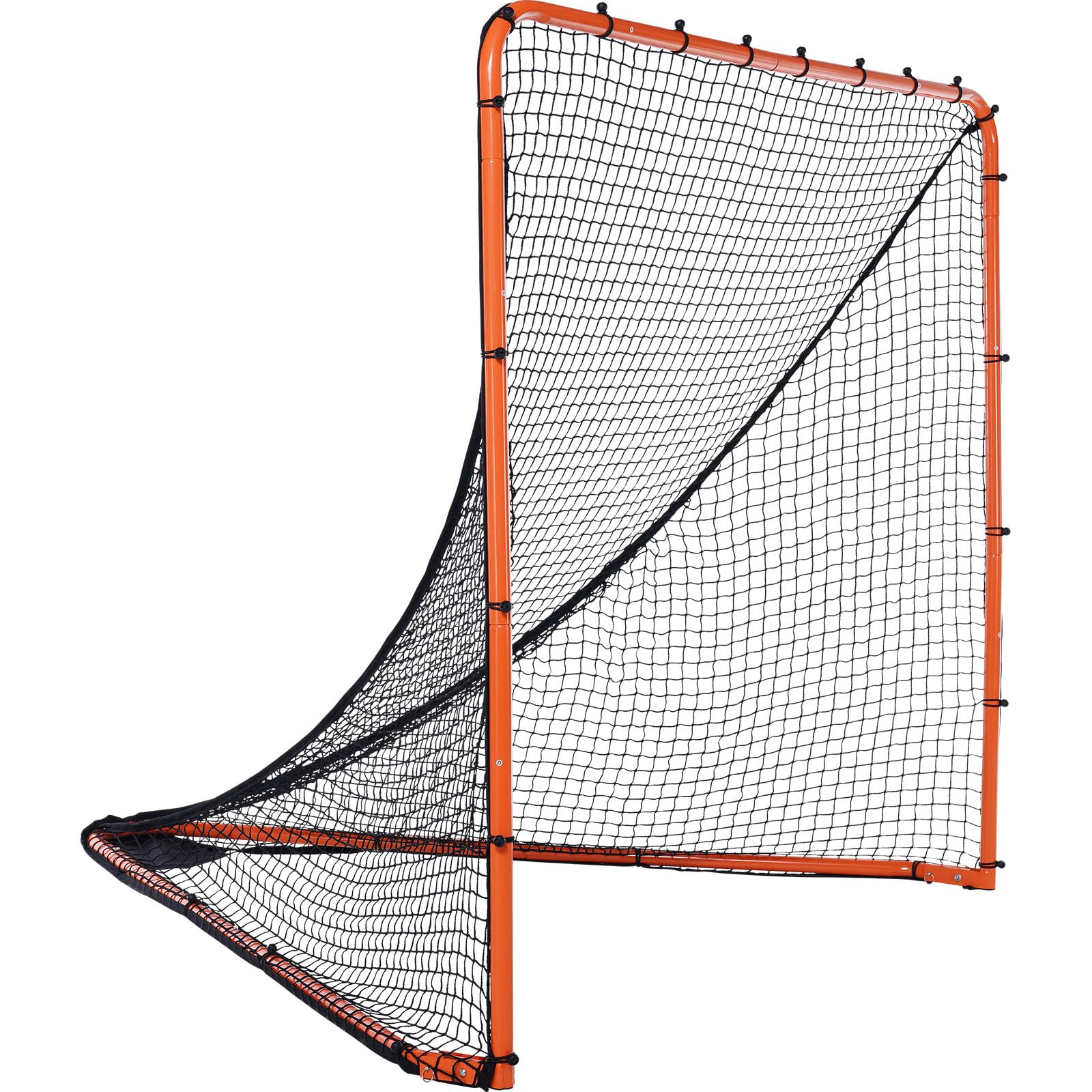 VEVOR Portería de lacrosse, red de lacrosse, equipo portátil de entrenamiento de lacrosse para patio trasero, red de entrenamiento de marco de acero, portería de lacrosse de configuración rápida y