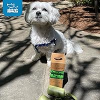 Vista 13 de Best Pet Supplies - Bolsas para limpieza de excremento de perro, rollo de repuesto, uso en exteriores, a prueba de fugas y desgarros, plástico