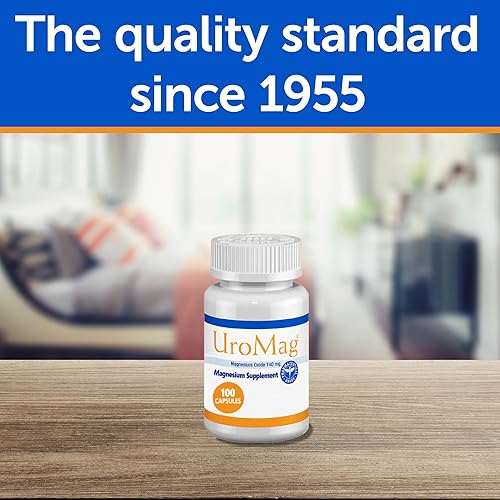 Miniatura 3 de UroMag Suplemento de óxido de magnesio sin azúcar, 100 unidades, alternativa de magnesio de baja dosis