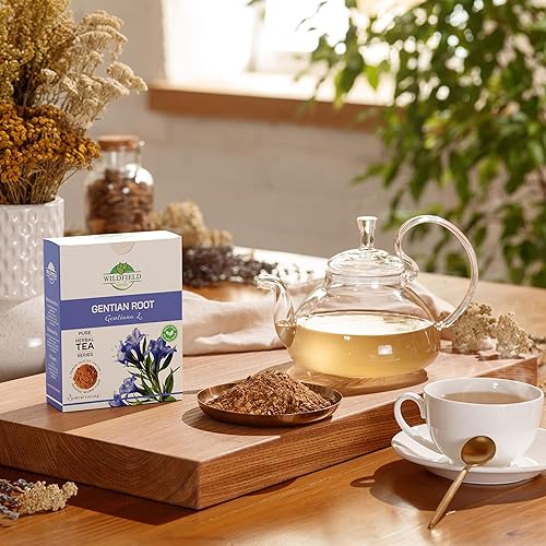 Miniatura 4 de Té de hierbas de raíz de genciana seca (Gentiana) Raíz seca de genciana RAÍZ DE GENCIANA - 113g (4 oz)