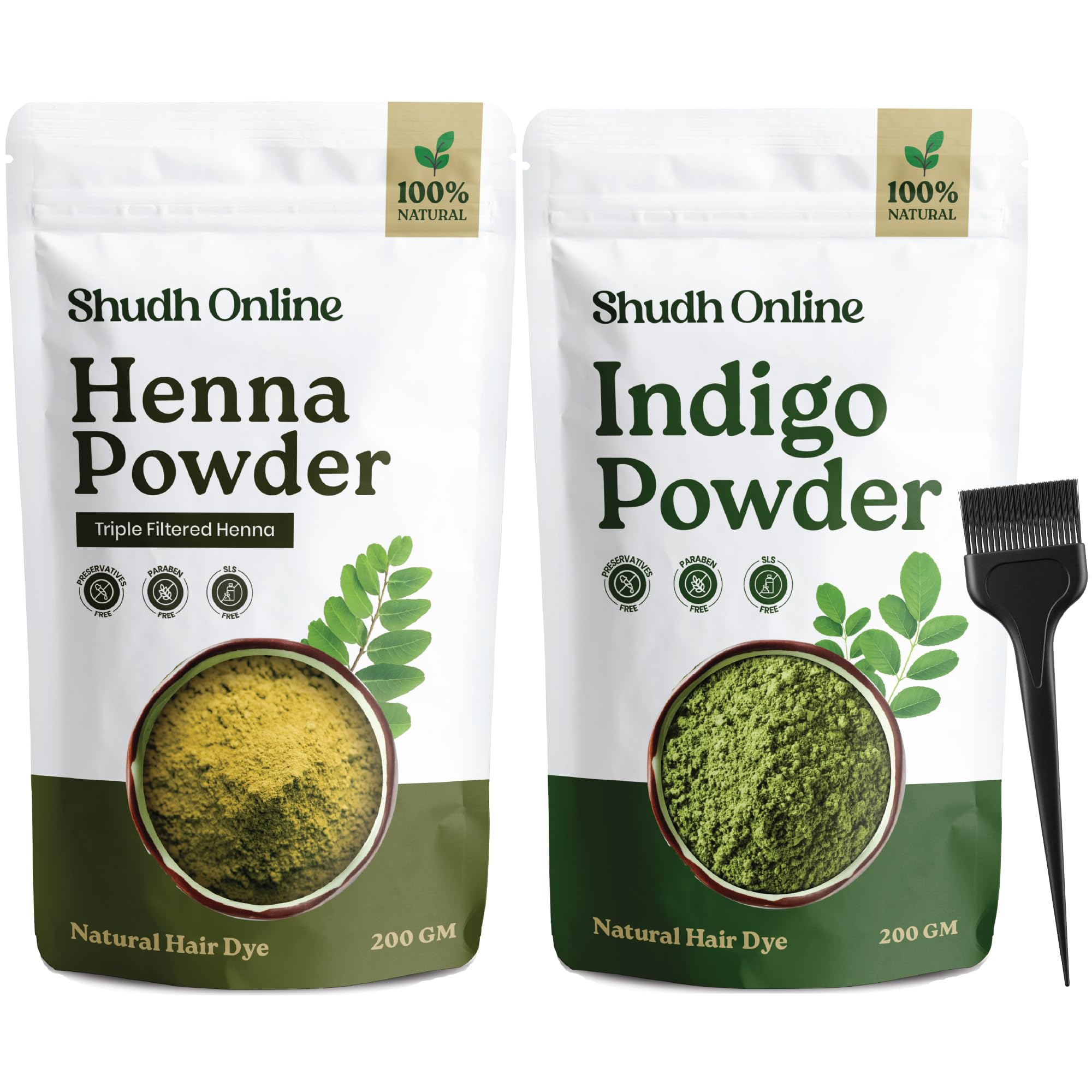 Amazon.com : Indigo Powder Organic and Black Henna Powder for Hair